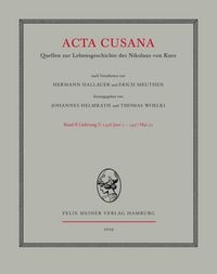 Produktbild: Acta Cusana. Quellen zur Lebensgeschichte des Nikolaus von Kues. Band II, Lieferung 5