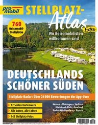 Produktbild: Promobil Stellplatz-Atlas 01/2026 Deutschlands sch&ouml;ner S&uuml;den