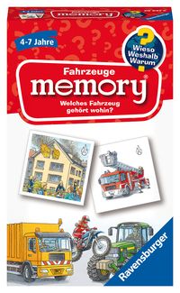 Produktbild: Wieso? Weshalb? Warum? Fahrzeuge memory&reg; - Reisespiel ab 4 Jahre