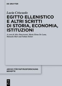 Produktbild: Egitto ellenistico e altri scritti di storia, economia, istituzioni
