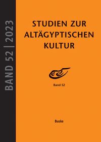 Produktbild: Studien zur Alt&auml;gyptischen Kultur Band 52