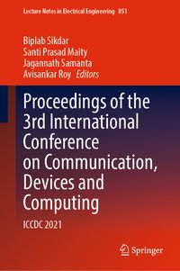 Produktbild: Proceedings of the 3rd International Conference on Communication, Devices and Computing