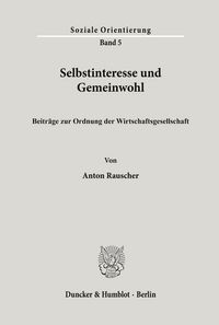 Produktbild: Selbstinteresse und Gemeinwohl.