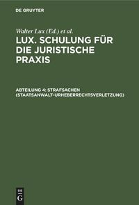 Produktbild: Strafsachen (Staatsanwalt-Urheberrechtsverletzung)