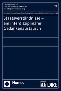 Produktbild: Staatsverst&auml;ndnisse - ein interdisziplin&auml;rer Gedankenaustausch