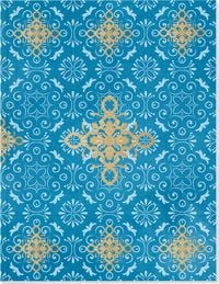 Produktbild: Der Zauber Indiens Gro&szlig;es Notizheft Motiv Blaues Ornament
