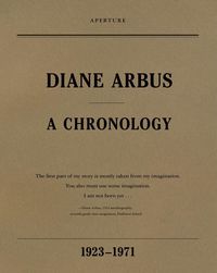 Produktbild: Diane Arbus: A Chronology, 1923-1971