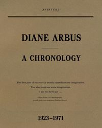 Produktbild: Diane Arbus: A Chronology