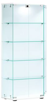 Produktbild: Holz Glas Stand Vitrine Sammelvitrine Cenila L