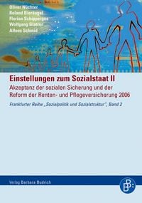 Produktbild: Einstellungen zum Sozialstaat II