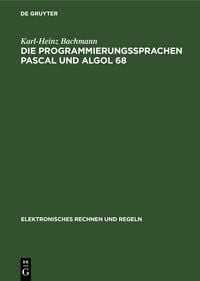 Produktbild: Die Programmierungssprachen Pascal und Algol 68