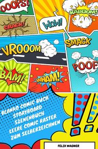 Produktbild: Blanko Comic Buch Storyboard Szenenbuch Leere Comic Raster zum Selberzeichnen