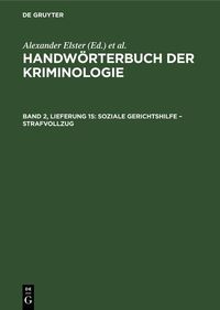 Produktbild: Soziale Gerichtshilfe - Strafvollzug