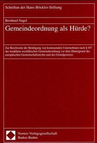 Produktbild: Gemeindeordnung als H&uuml;rde?