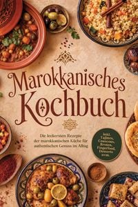 Produktbild: Marokkanisches Kochbuch: Die leckersten Rezepte der marokkanischen K&uuml;che f&uuml;r authentischen Genuss im Alltag - inkl. Tajines, Couscous, Broten, Fingerf