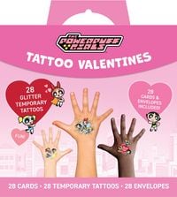 Produktbild: Powerpuff Girls Temporary Tattoo Valentines