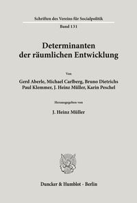 Produktbild: Determinanten der r&auml;umlichen Entwicklung.