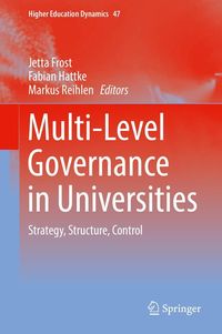 Produktbild: Multi-Level Governance in Universities