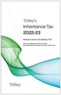 Produktbild: Gunn, M: Tolley's Inheritance Tax 2022-23