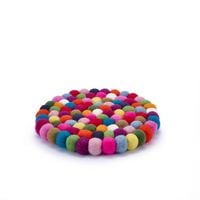 Produktbild: Filzuntersetzer, dots bunt