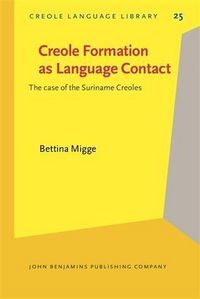 Produktbild: Creole Formation as Language Contact