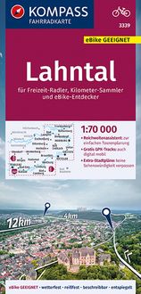 Bild vom Artikel KOMPASS Fahrradkarte 3339 Lahntal 1:70.000 vom Autor Kompass-Karten GmbH