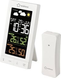 Produktbild: Renkforce RF-6701490 Funk-Wetterstation Vorhersage f&uuml;r 12 Stunden Anzahl Sensoren max. 3