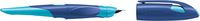 Produktbild: STABILO Ergonomischer Schulf&uuml;ller f&uuml;r Linksh&auml;nder mit Anf&auml;nger-Feder A -   EASYbirdy in mitternachtsblau/azur - Einzelstift - inklusive Patrone