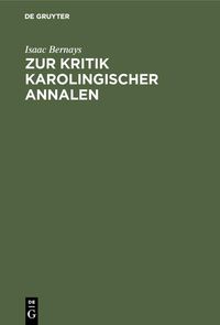 Produktbild: Zur Kritik Karolingischer Annalen