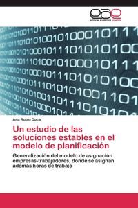Produktbild: Un estudio de las soluciones estables en el modelo de planificaci&oacute;n