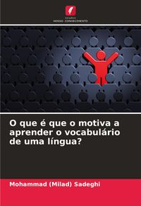 Produktbild: O que &eacute; que o motiva a aprender o vocabul&aacute;rio de uma l&iacute;ngua?