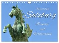 Produktbild: Mozartstadt Salzburg - Brunnen und Wasserspiele (Wandkalender 2026 DIN A4 quer), CALVENDO Monatskalender