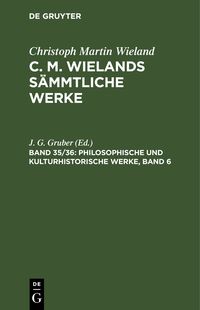 Produktbild: Philosophische und kulturhistorische Werke, Band 6