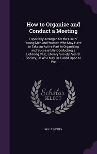 Produktbild: How to Organize and Conduct a Meeting