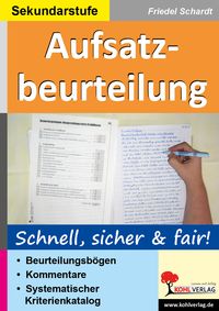Produktbild: Aufsatzbeurteilung in der Sekundarstufe