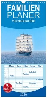 Produktbild: Familienplaner 2026 - Hochseeschiffe mit 5 Spalten (Wandkalender, 21 x 45 cm) CALVENDO