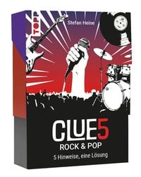 Produktbild: CLUE5 #Rock & Pop. 5 Hinweise, nur eine L&ouml;sung. Das Trend-Quiz f&uuml;r deine Tasche