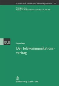 Produktbild: Der Telekommunikationsvertrag