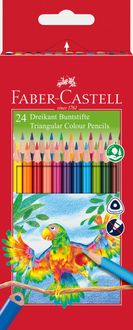 Produktbild: Faber-Castell Buntstifte Dreikant 24er Set