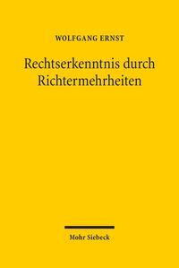 Produktbild: Rechtserkenntnis durch Richtermehrheiten