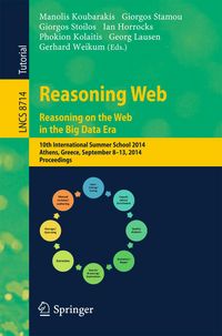 Produktbild: Reasoning Web. Reasoning and the Web in the Big Data Era