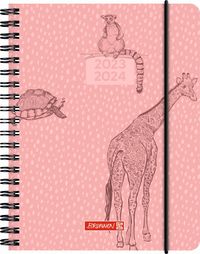 Bild vom Artikel BRUNNEN 1071855044 Wochenkalender Schülerkalender 2023/2024 "Wild Animals" 2 Seiten = 1 Woche Blattgröße 12 x 16 cm A6 PP-Einband vom Autor 
