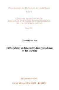 Produktbild: Entwicklungstendenzen der Agrarstrukturen in der Ukraine.