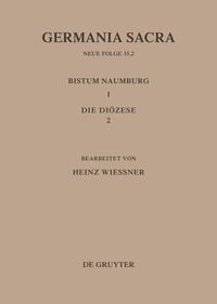 Produktbild: Die Bist&uuml;mer der Kirchenprovinz Magdeburg: Das Bistum Naumburg 1,2: Die Di&ouml;zese
