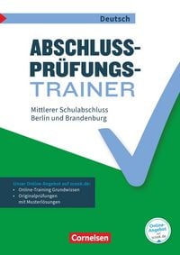 Produktbild: Abschlusspr&uuml;fungstrainer Deutsch 10. Schuljahr - Berlin und Brandenburg - Mittlerer Schulabschluss