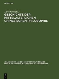 Produktbild: Geschichte der mittelalterlichen chinesischen Philosophie