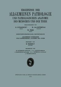 Produktbild: Ergebnisse der Allgemeinen Pathologie und Pathologischen Anatomie des Menschen und der Tiere