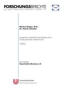 Produktbild: Forschungsberichte aus dem Faserinstitut Bremen | Band 74