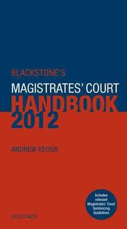 Produktbild: Blackstone''s Magistrates'' Court Handbook