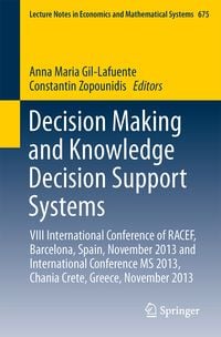 Produktbild: Decision Making and Knowledge Decision Support Systems